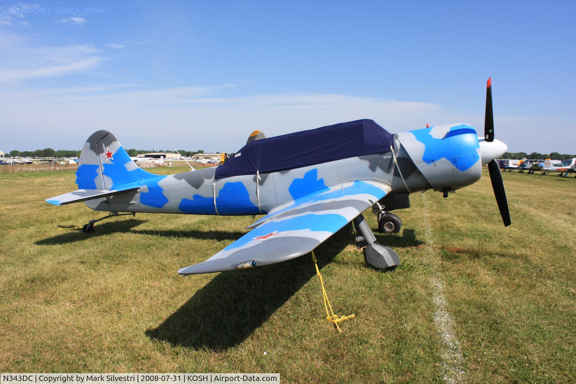 N343DC, 2004 Yakovlev (Aerostar) Yak-52TW C/N 0412508, Oshkosh 2008