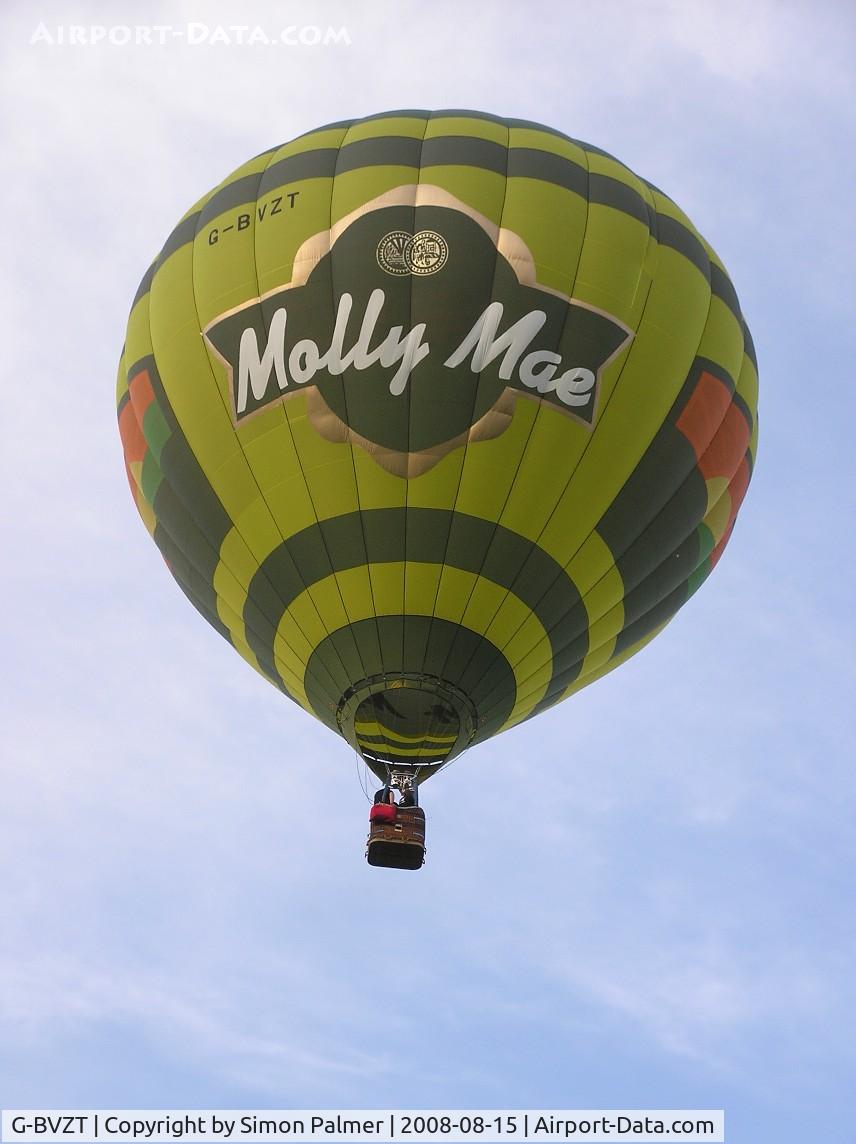 G-BVZT, 1995 Lindstrand Balloons LBL 90A C/N 183, Molly Mae balloon at Northampton