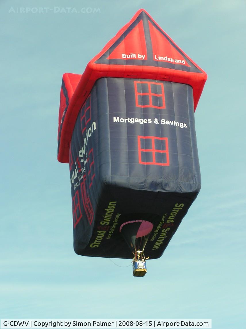 G-CDWV, 2006 Lindstrand Hot Air Balloons Ltd LBL HOUSE C/N 1089, The house that Lindstrand built takes to the air
