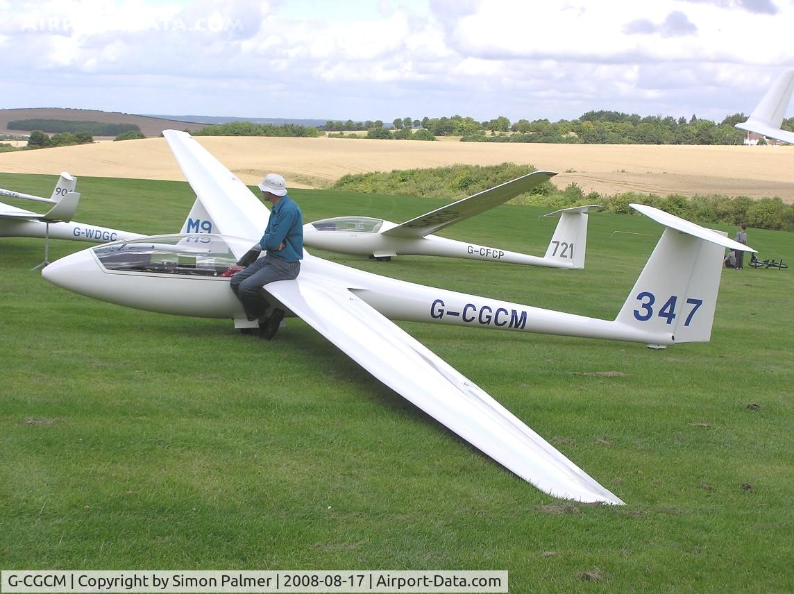 G-CGCM, 1990 Rolladen-Schneider LS-6c C/N 6216, LS6 Glider at Dunstable