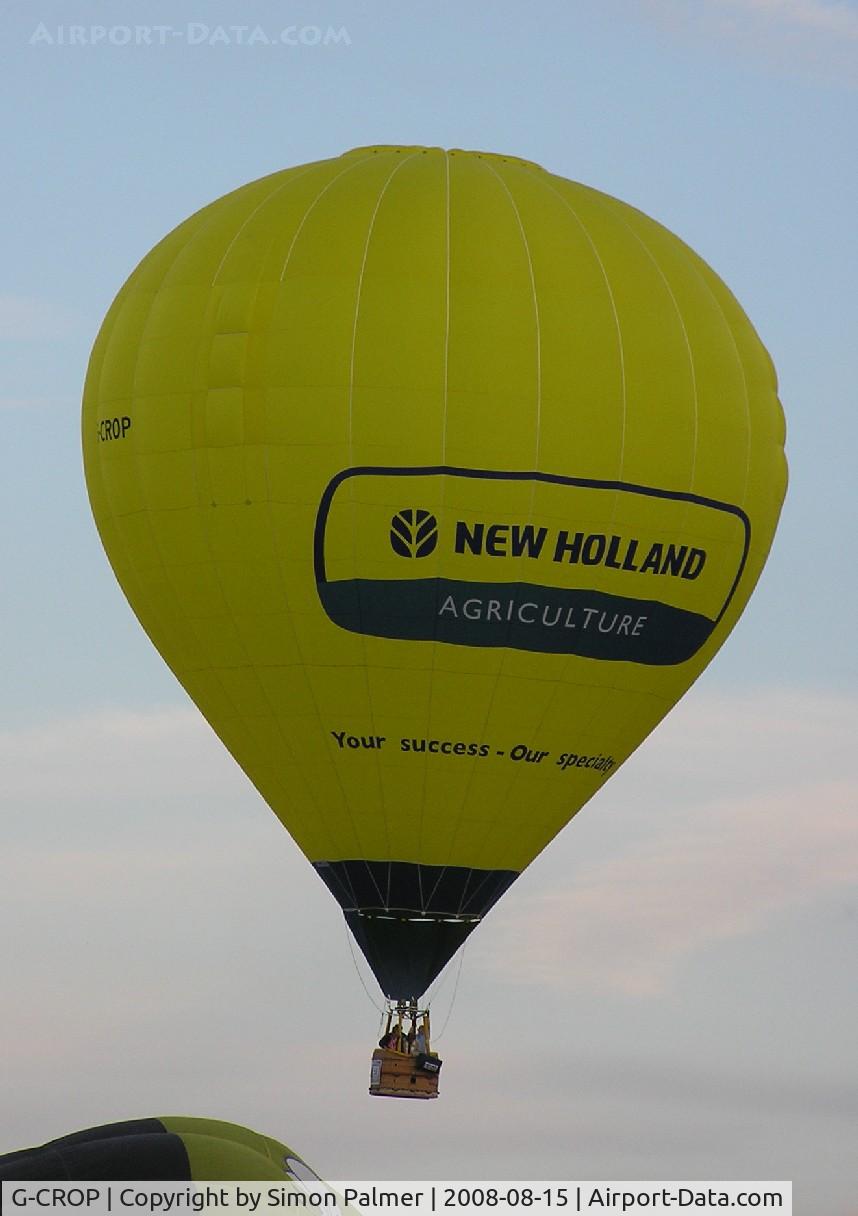 G-CROP, 2008 Cameron Balloons Z-105 C/N 11157, Cameron Z-105 balloon at Northampton