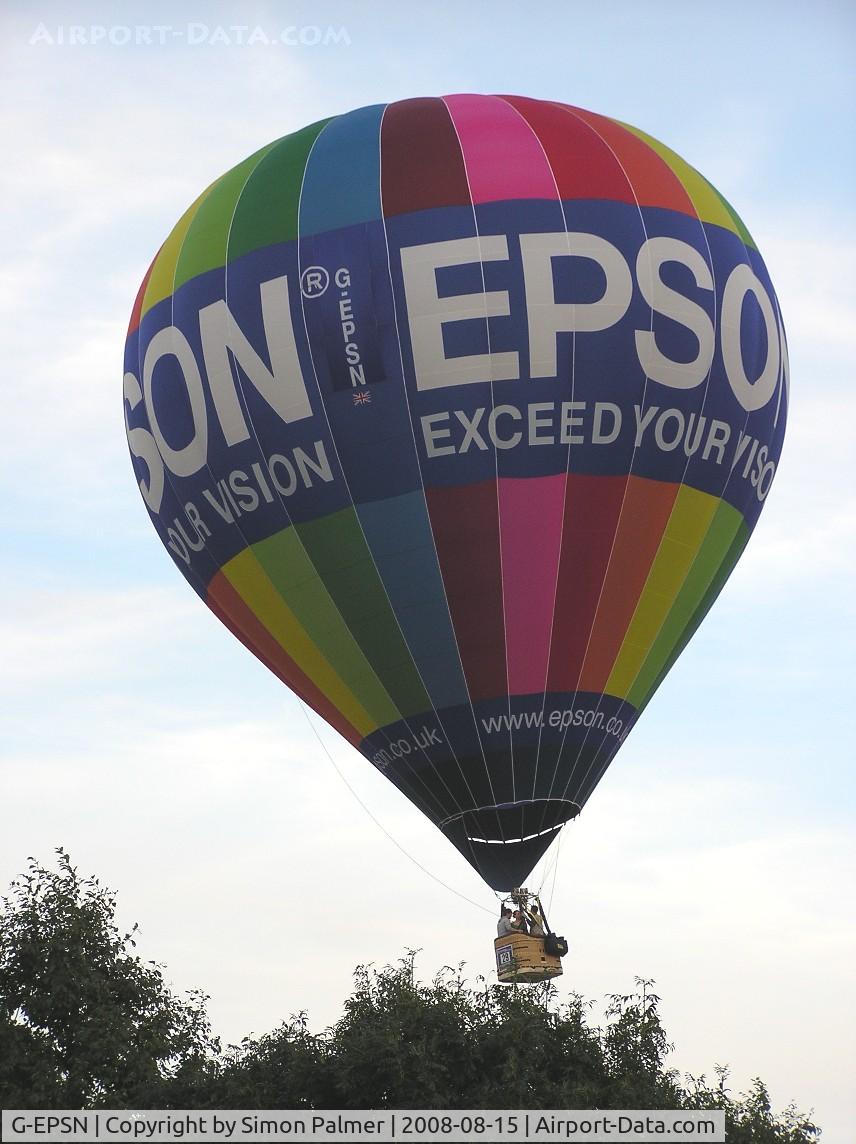 G-EPSN, 2007 Ultra Magic M-105 C/N 105/159, Ultramagic M-105 of Epson at Northampton