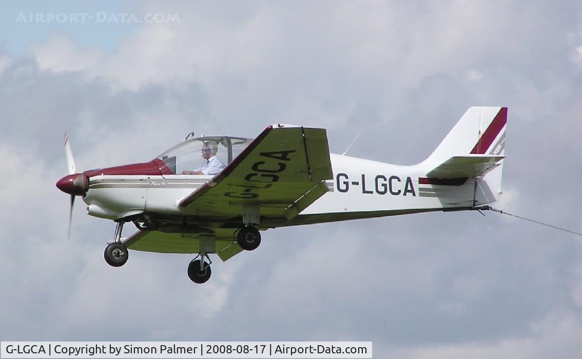 G-LGCA, 1985 Robin DR-400-180R Remorqueur Regent C/N 1686, Robin DR400 glider-tug landing at Dunstable