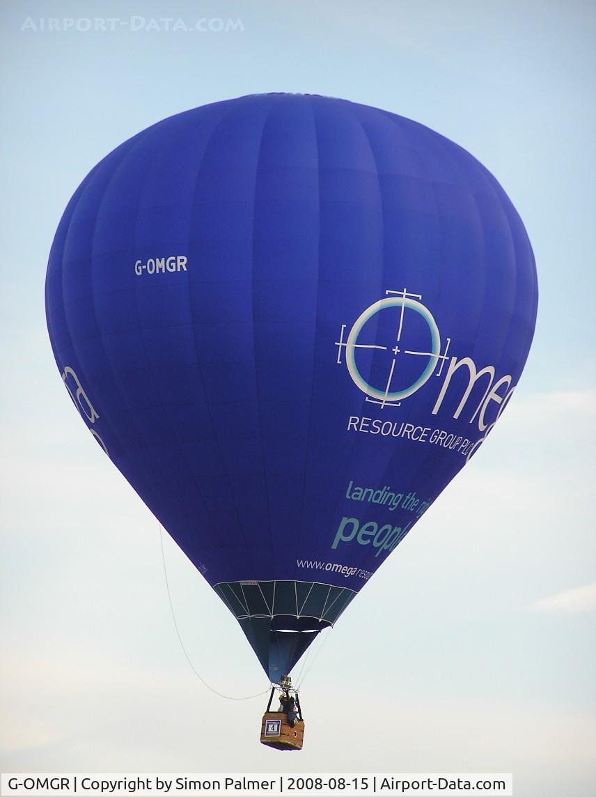 G-OMGR, 2008 Cameron Balloons Z-105 C/N 11095, Cameron Z-105 at Northampton