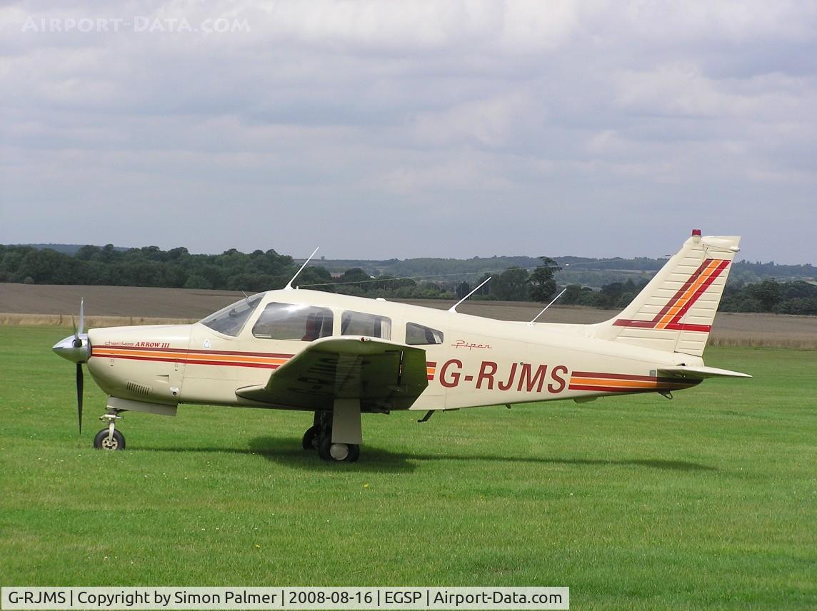 G-RJMS, 1978 Piper PA-28R-201 Cherokee Arrow III C/N 28R-7837059, Cherokee Arrow visiting Sibson