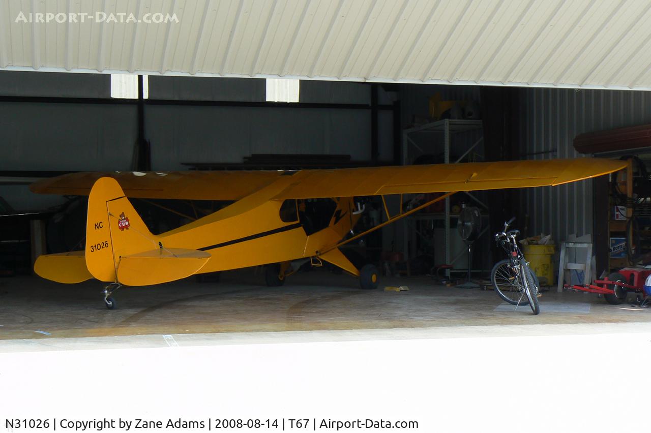 N31026, 1941 Piper J3C-65 Cub C/N 5264, At Hicks Field