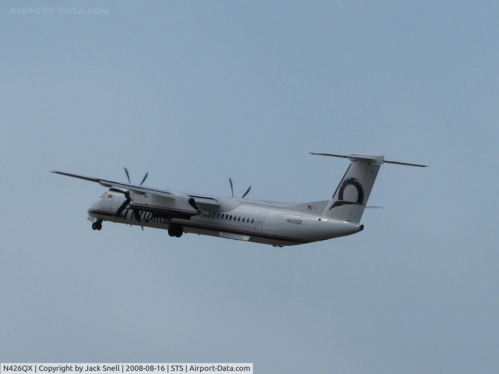 N426QX, 2007 Bombardier DHC-8-402 Dash 8 C/N 4154, Horizon Air Departing