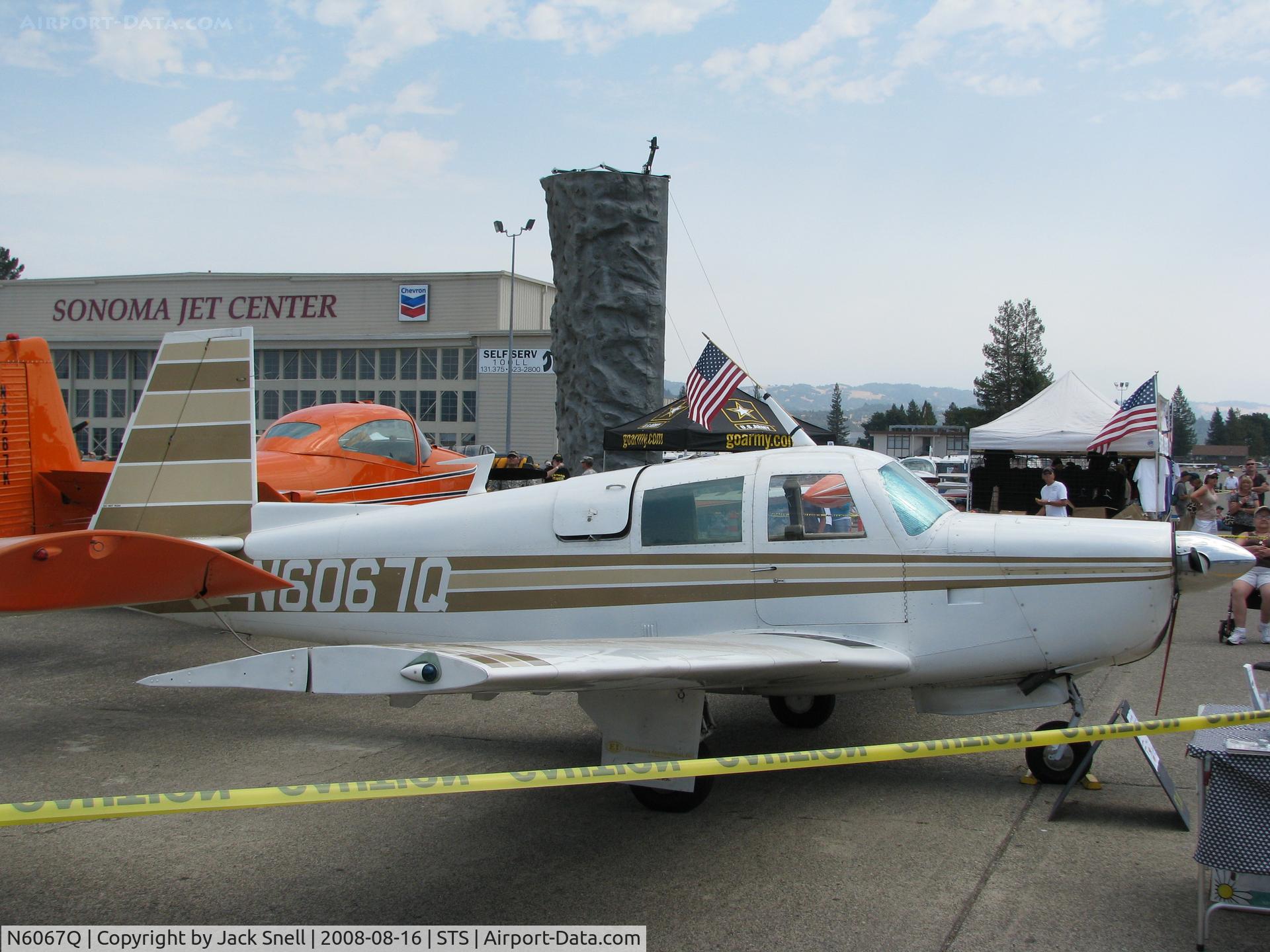 N6067Q, 1965 Mooney M20E C/N 898, Displayed at the 2008 Wings Over Wine Country Air Show