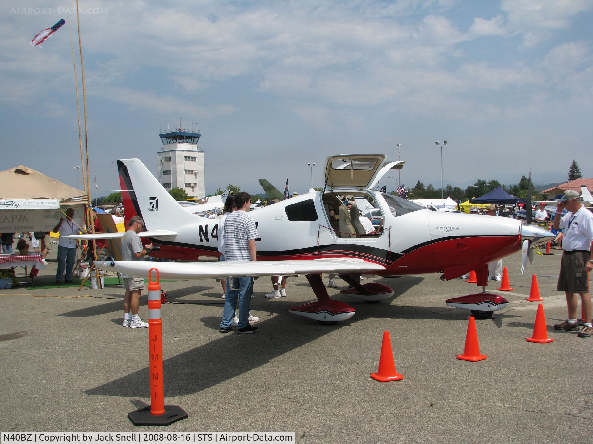 N40BZ, 2008 Cessna LC41-550FG C/N 411034, 2008 Cessna 400 Displayed at the 2008 Wings Over Wine Country Air Show