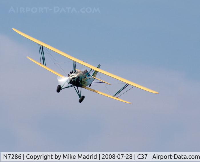 N7286, 1941 New Standard D-25A C/N 167W, Over Brodhead 2008