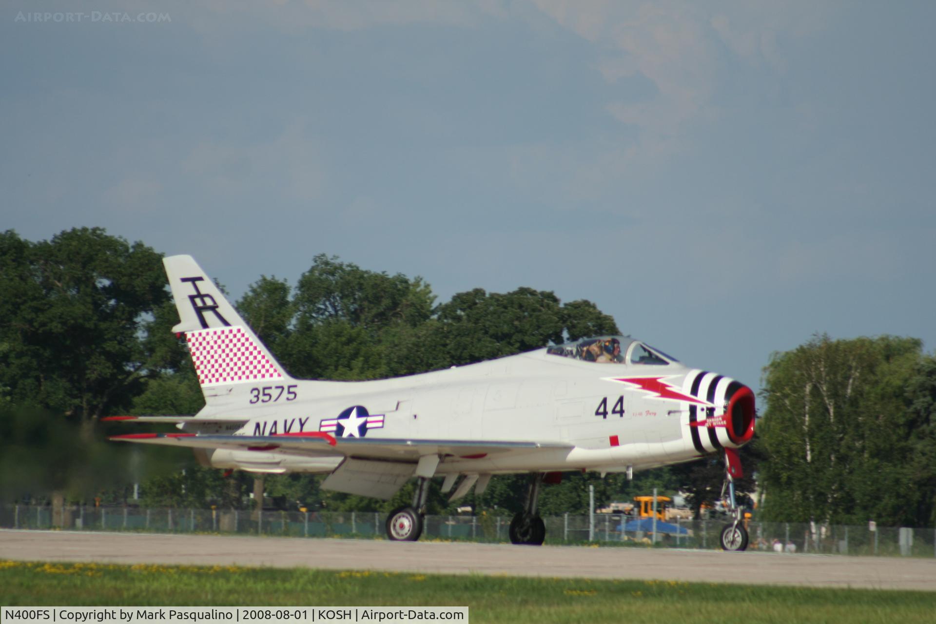 N400FS, 1958 North American AF-1E Fury C/N 244-83, North American FJ-4B