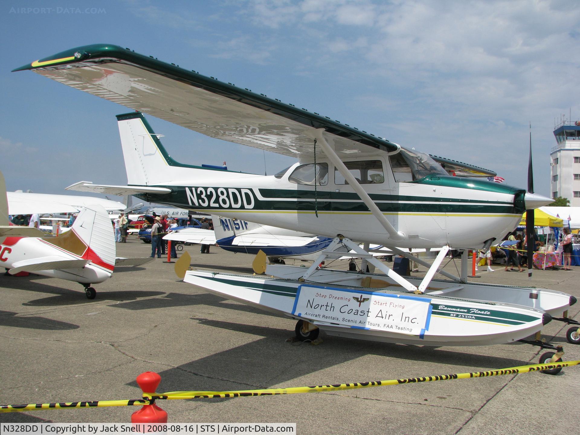 N328DD, 1973 Cessna 172M C/N 17262401, Displayed at the 2008 Wings Over Wine Country Air Show