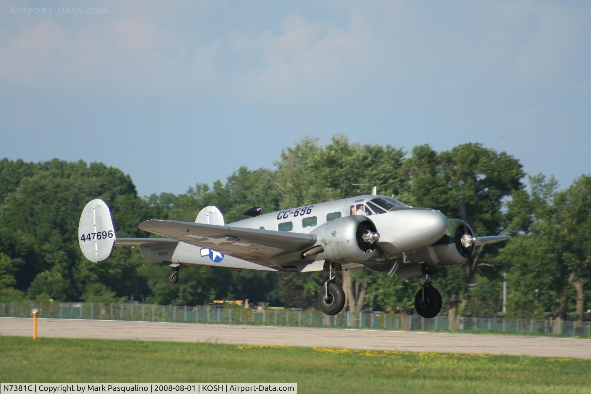 N7381C, 1944 Beech C18S C/N 8104, Beech C18S