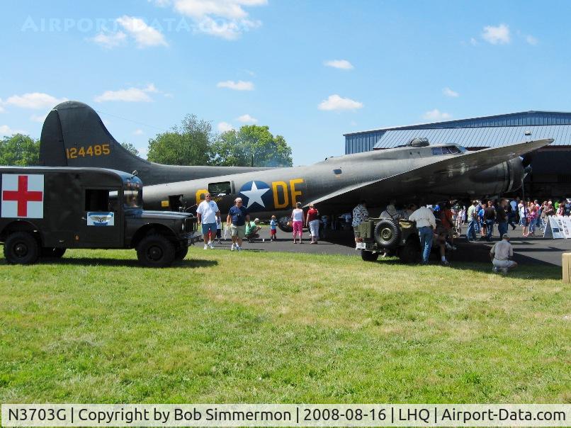 N3703G, 1945 Boeing B-17G Flying Fortress C/N 44-83546-A, On display at Wings of Victory airshow - Lancaster, Ohio