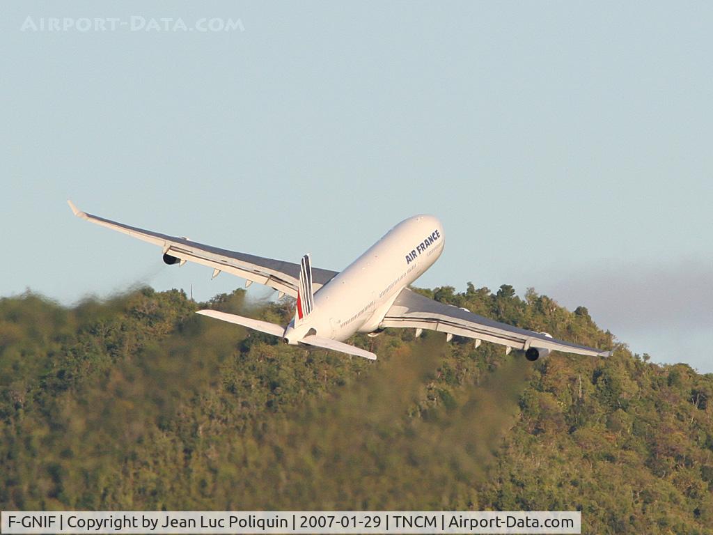 F-GNIF, 1997 Airbus A340-313X C/N 168, En route for Paris Charles de Gaule.