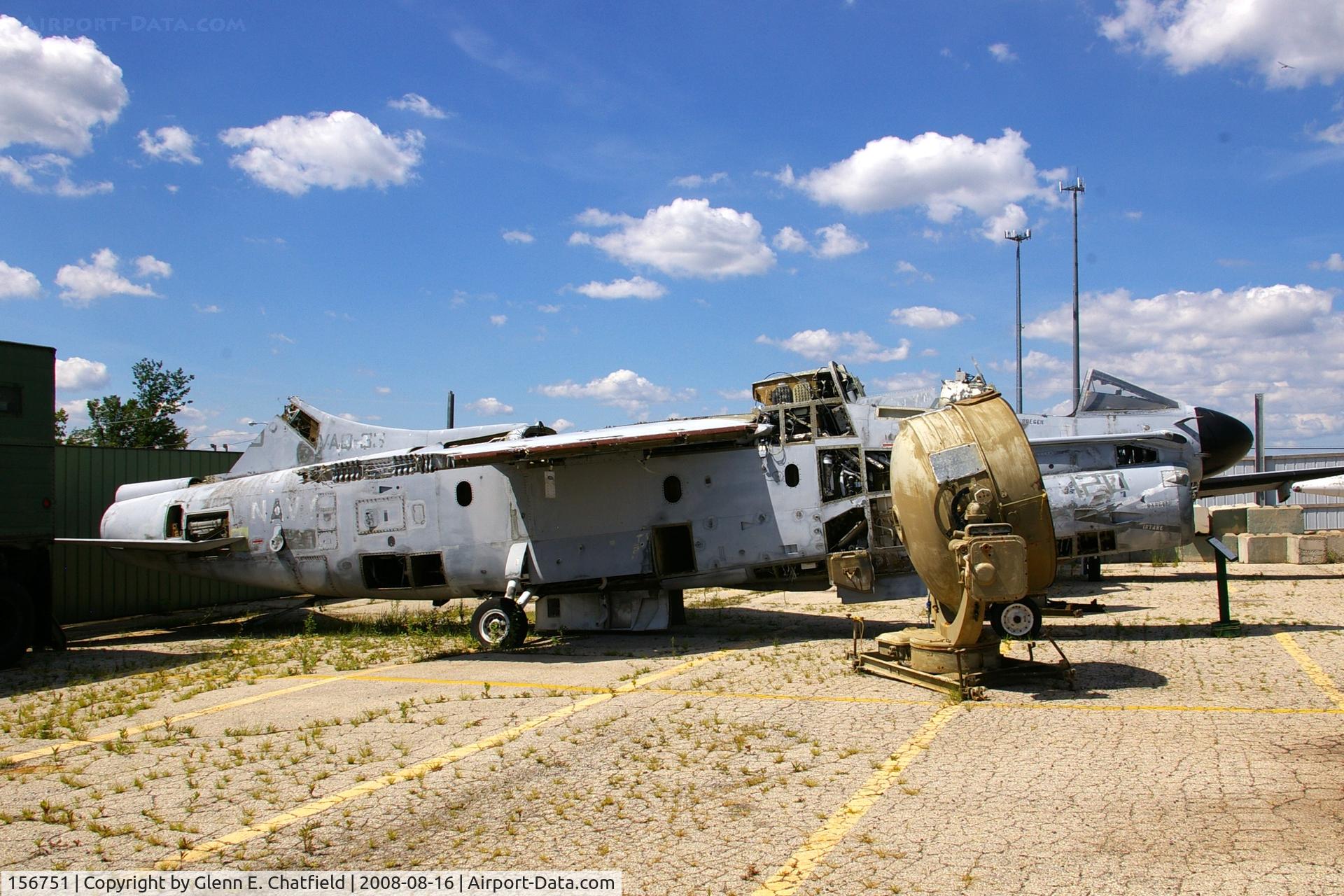 156751, LTV TA-7C Corsair II C/N E-018, At the Russell Military Museum, Russell, IL