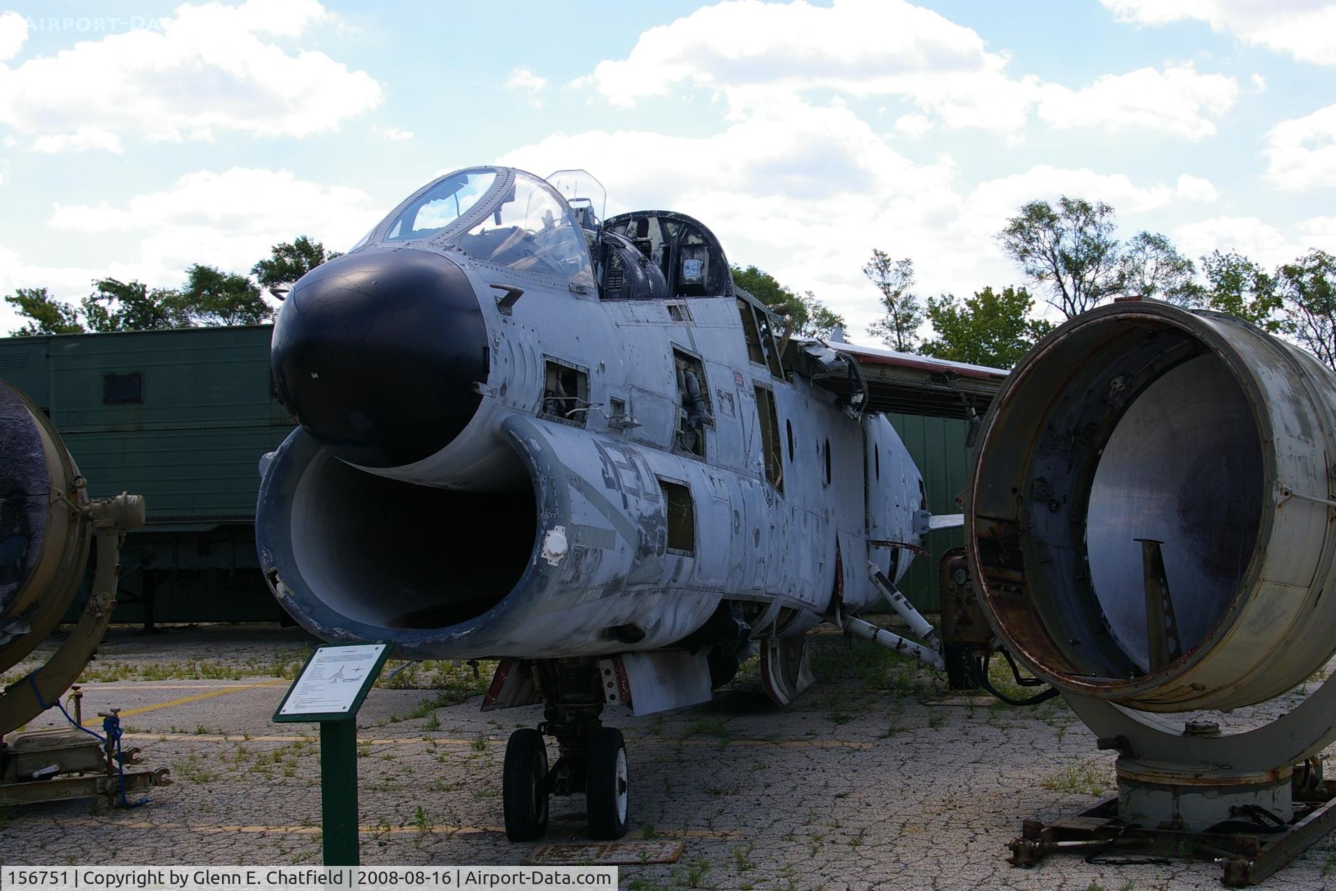 156751, LTV TA-7C Corsair II C/N E-018, At the Russell Military Museum, Russell, IL