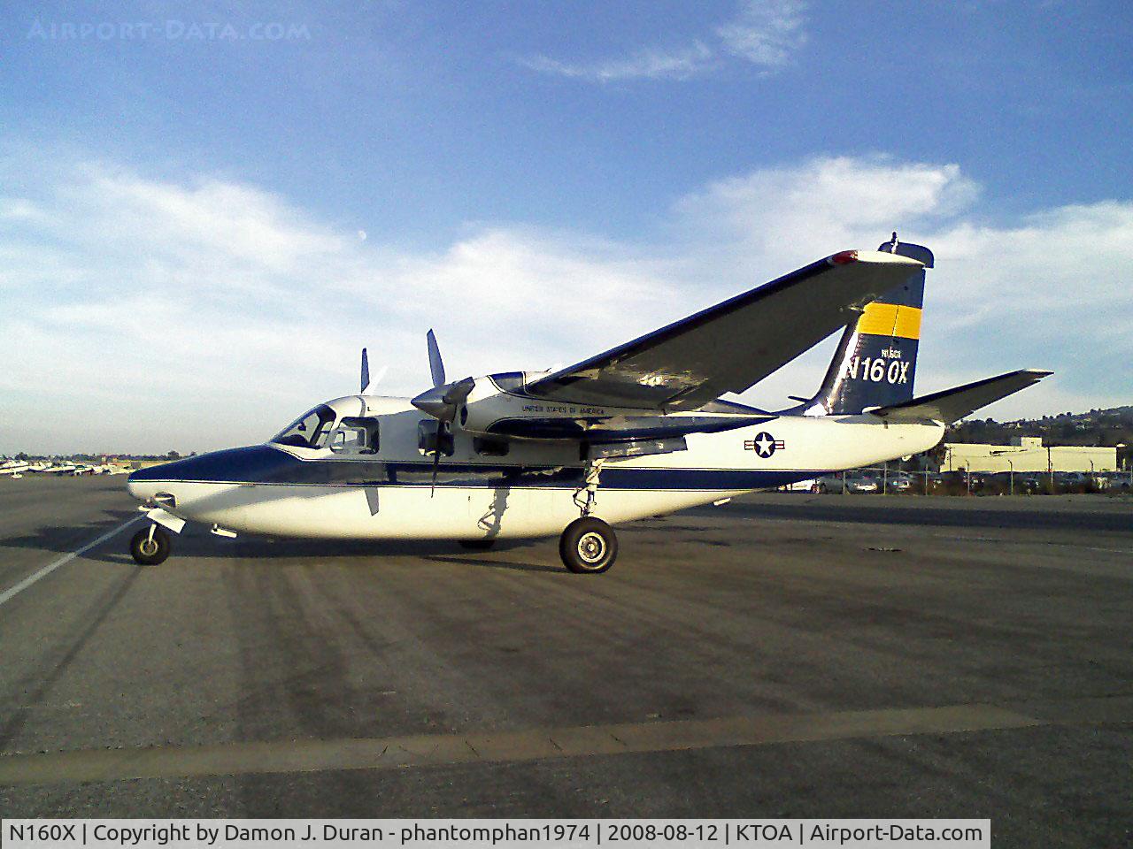 N160X, 1963 Aero Commander 500-B C/N 500B-1300-115, Taken in transient parking area