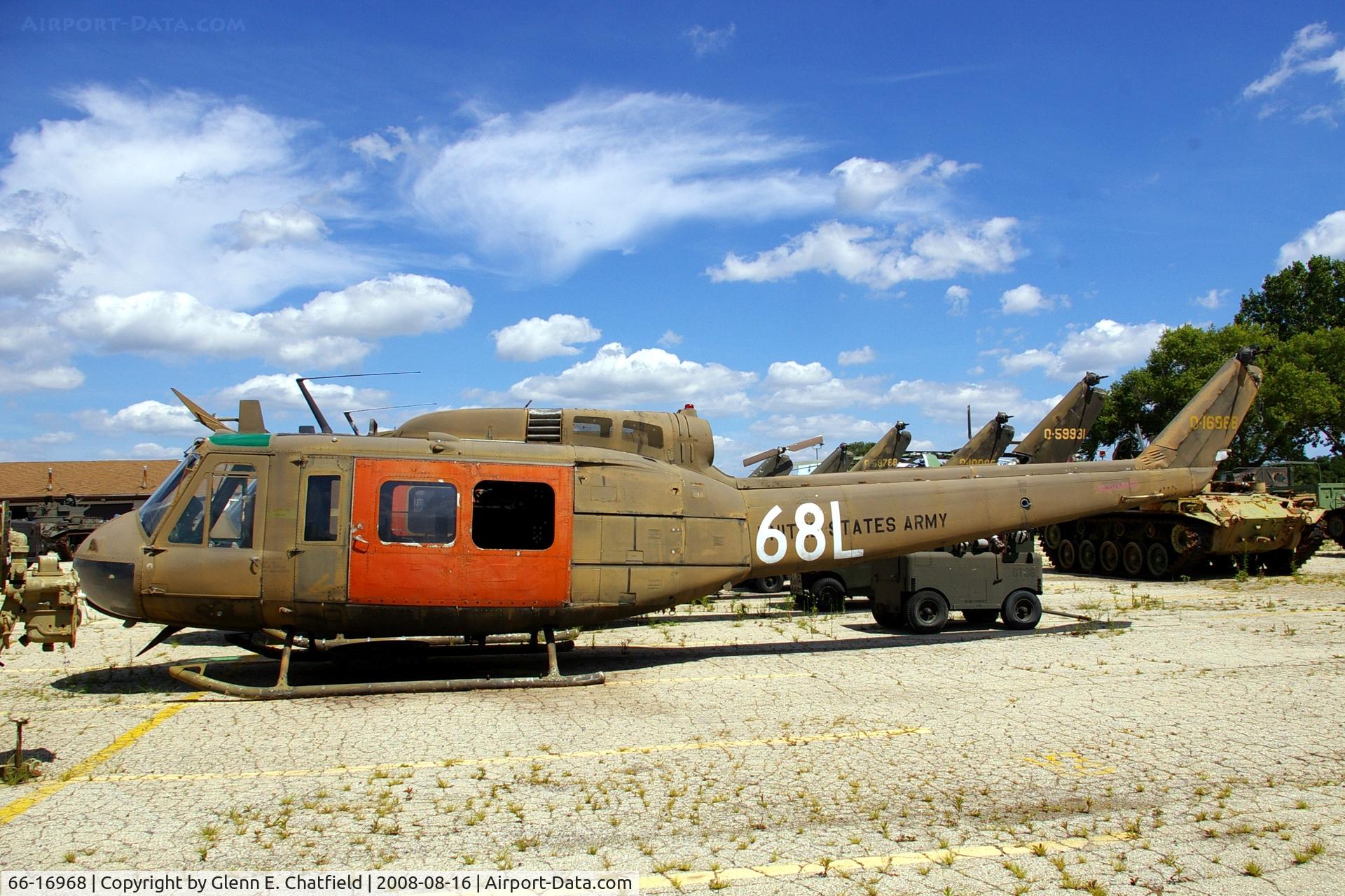66-16968, 1966 Bell UH-1H Iroquois C/N 9162, At the Russell Military Museum, Russell, IL
