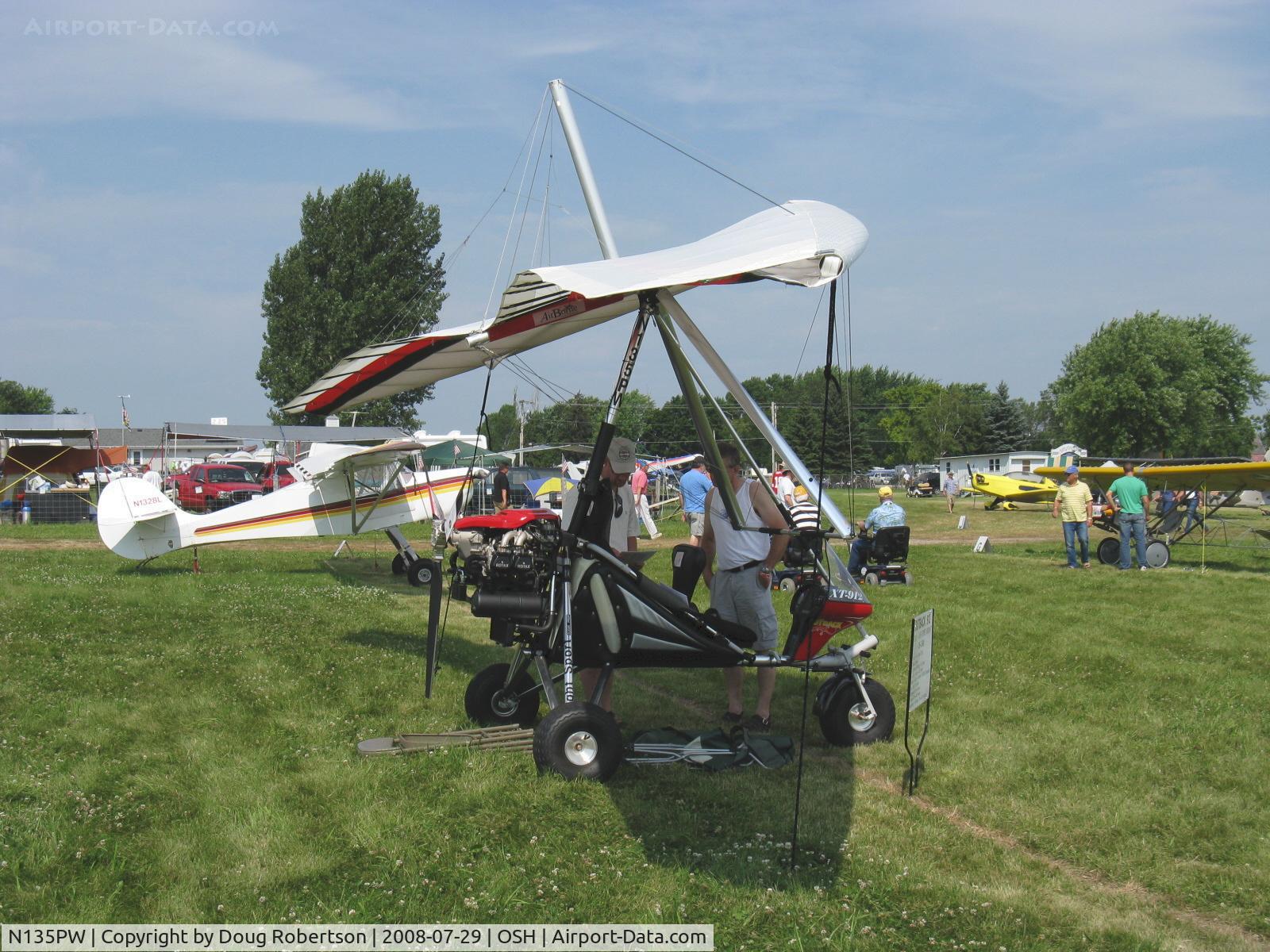 N135PW, 2008 Airborne Edge XT-912-L C/N XT-912-0247, 2008 Airborne Windsports Pty Ltd. EDGE XT-912L, Rotax 912UL pusher, weight-shift control