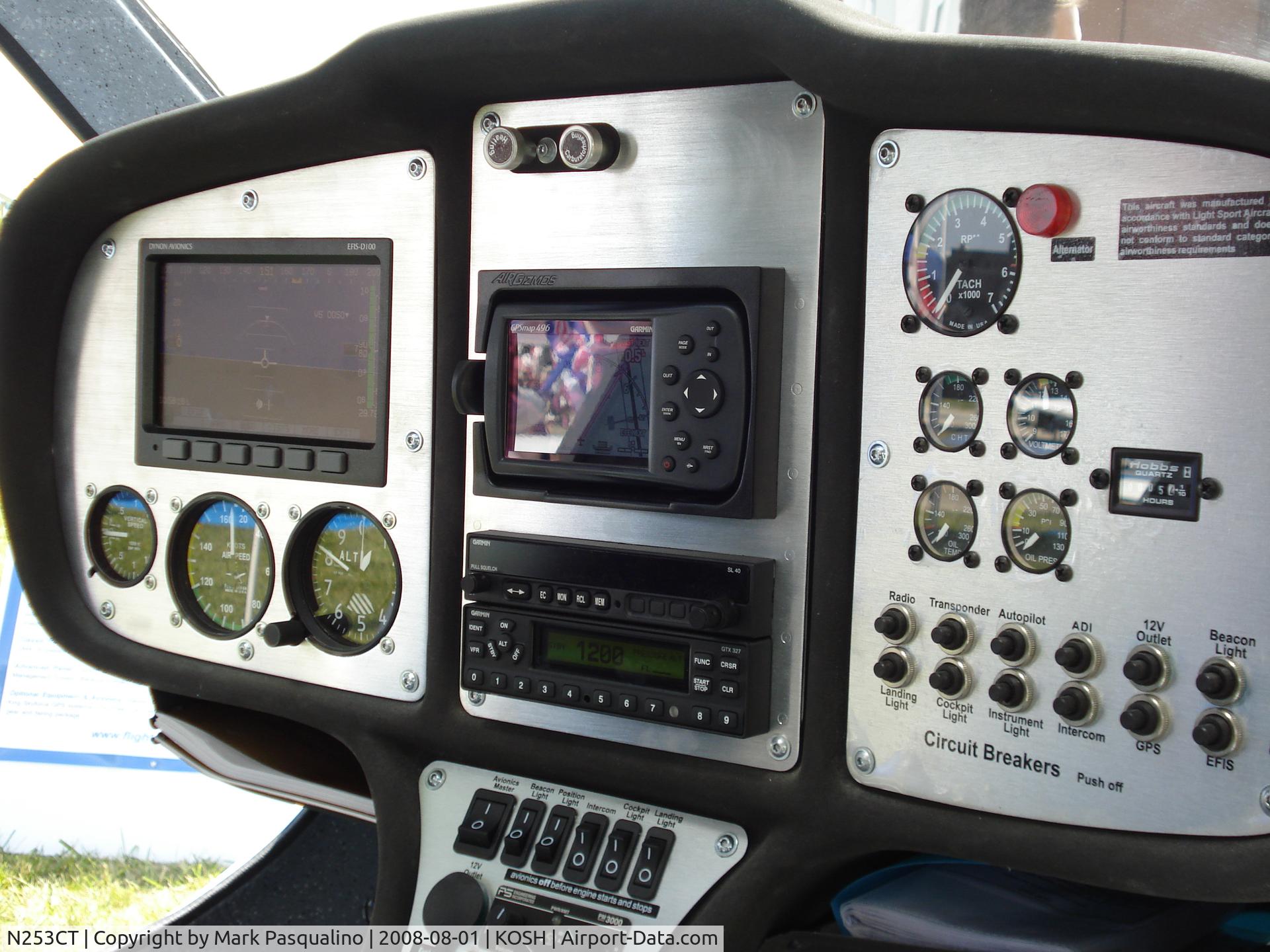 N253CT, 2007 Flight Design CTSW C/N 07-02-03, CTSW