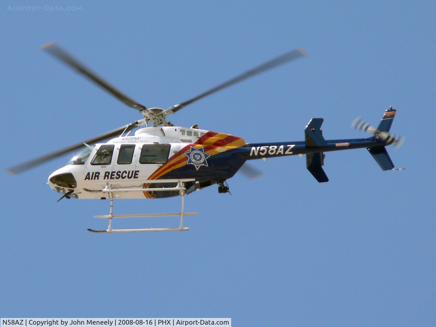 N58AZ, Bell 407 C/N 53736, Buzzing my house on a normally quiet Saturday morning