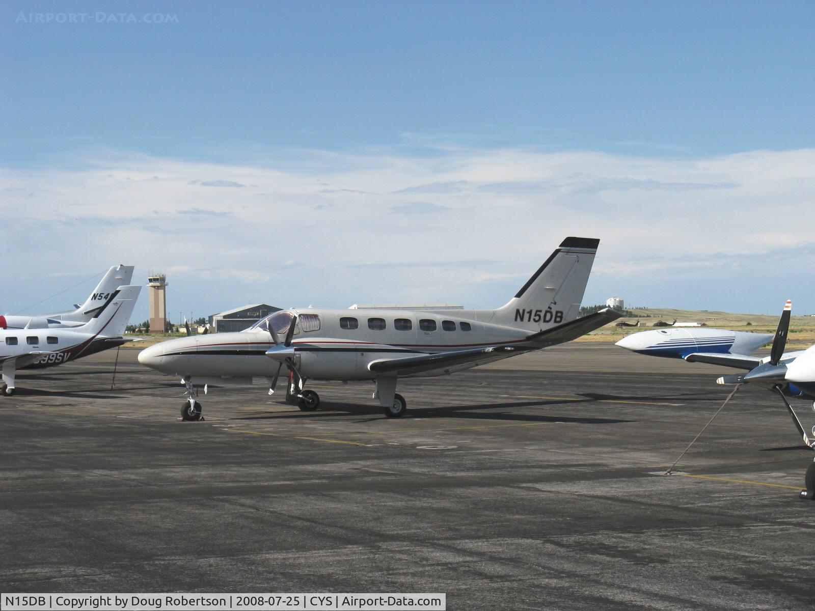 N15DB, 1981 Cessna 441 C/N 441-0278, 1981 Cessna 441 CONQUEST, one Airesearch TPE 331-8 401S and one TPE 331-8 402S counter-rotating turboprops flat rated at 635.5 shp each