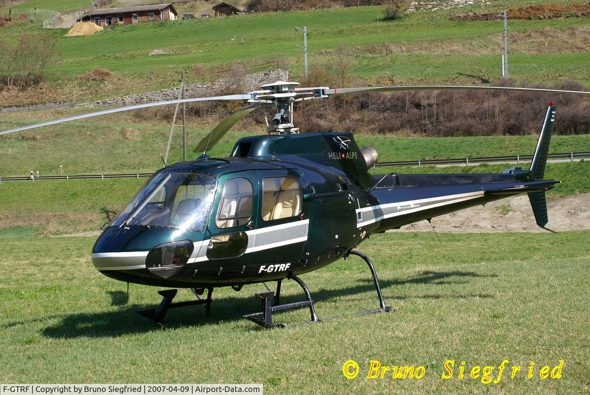 F-GTRF, Eurocopter AS-350B-2 Ecureuil Ecureuil C/N 9034, Le Chãble Verbier Suisse