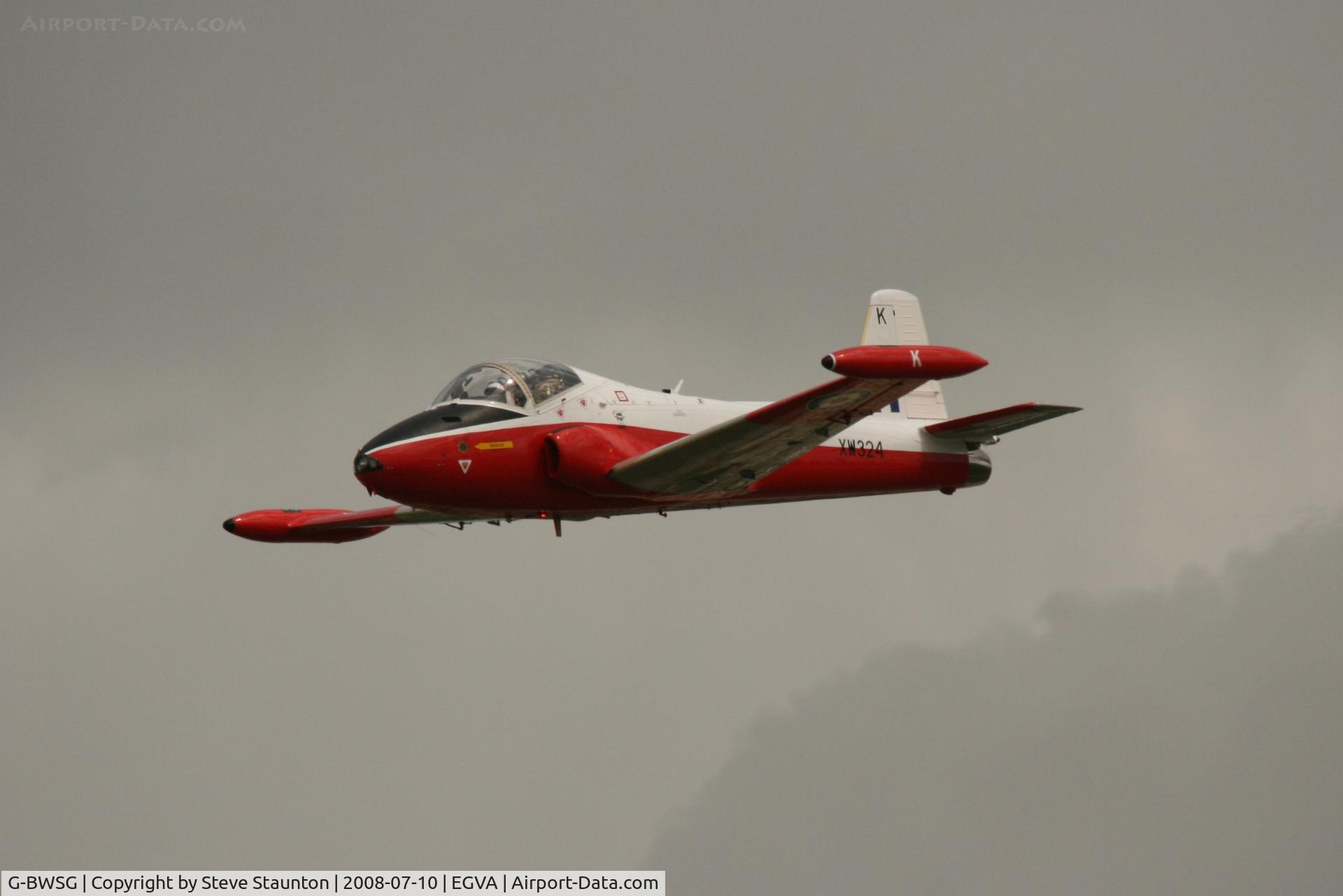 G-BWSG, 1970 BAC 84 Jet Provost T.5 C/N EEP/JP/988, Taken at the Royal International Air Tattoo 2008 during arrivals and departures (show days cancelled due to bad weather)