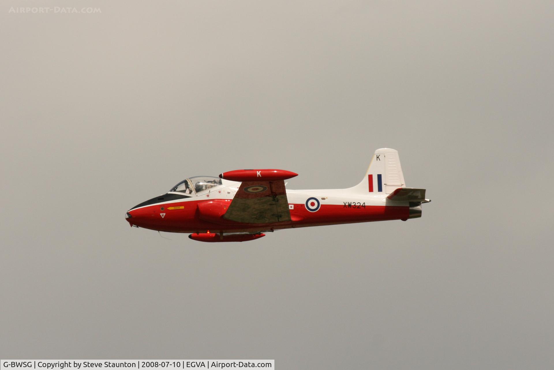 G-BWSG, 1970 BAC 84 Jet Provost T.5 C/N EEP/JP/988, Taken at the Royal International Air Tattoo 2008 during arrivals and departures (show days cancelled due to bad weather)