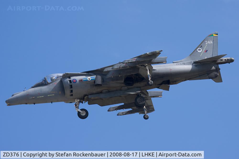 ZD376, 1988 British Aerospace Harrier GR.7A C/N P24, Harrier
