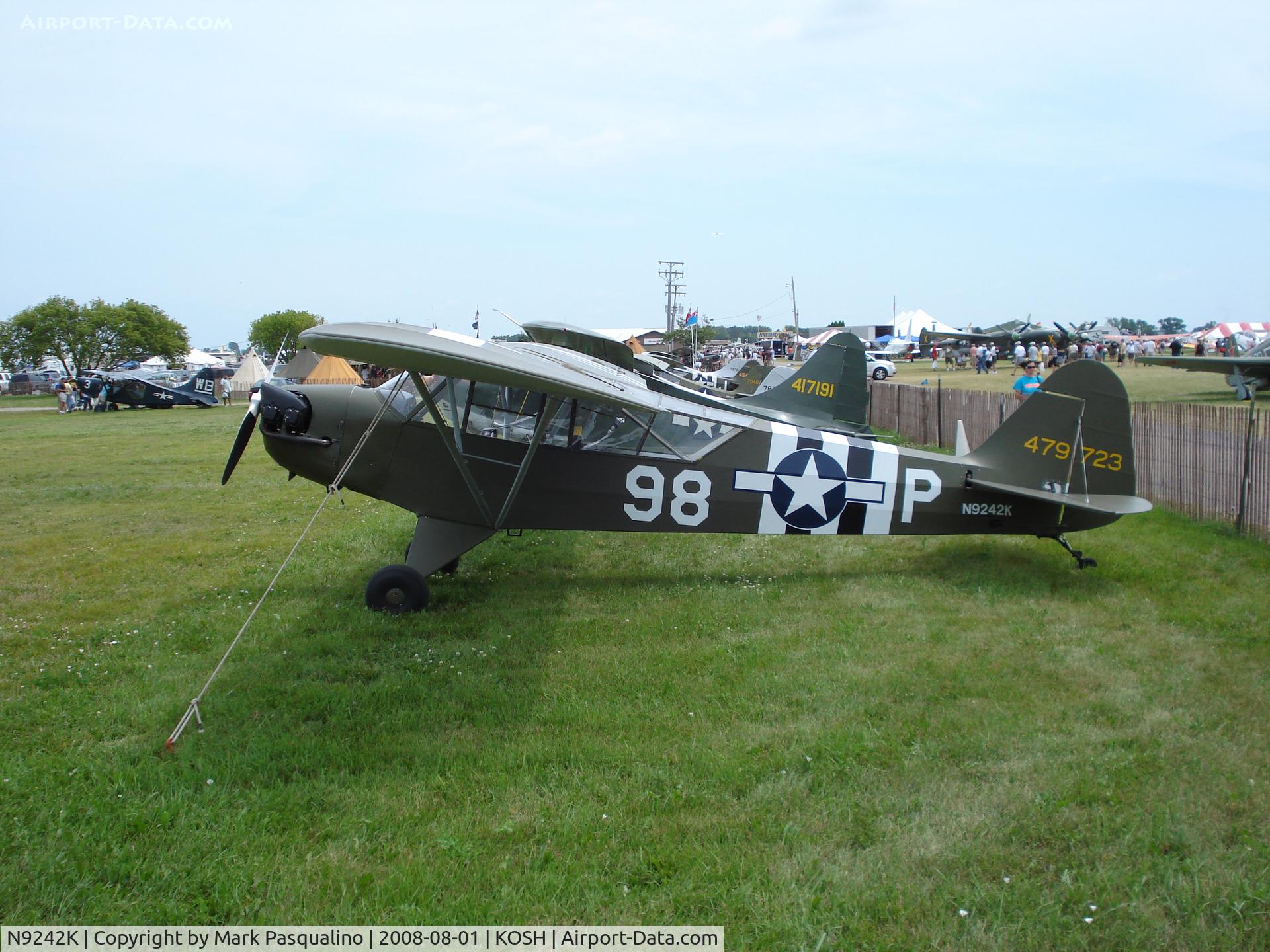 N9242K, 1944 Piper J3C-65 Cub Cub C/N 12019, Piper L-4