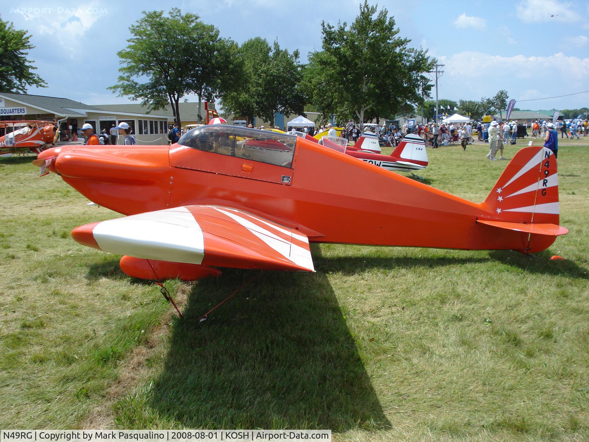 N49RG, 1998 Monnett Sonerai II C/N 398, Sonerai II