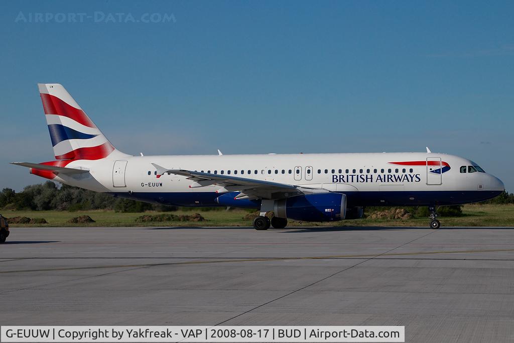 G-EUUW, 2008 Airbus A320-232 C/N 3499, British Airways Airbus 320