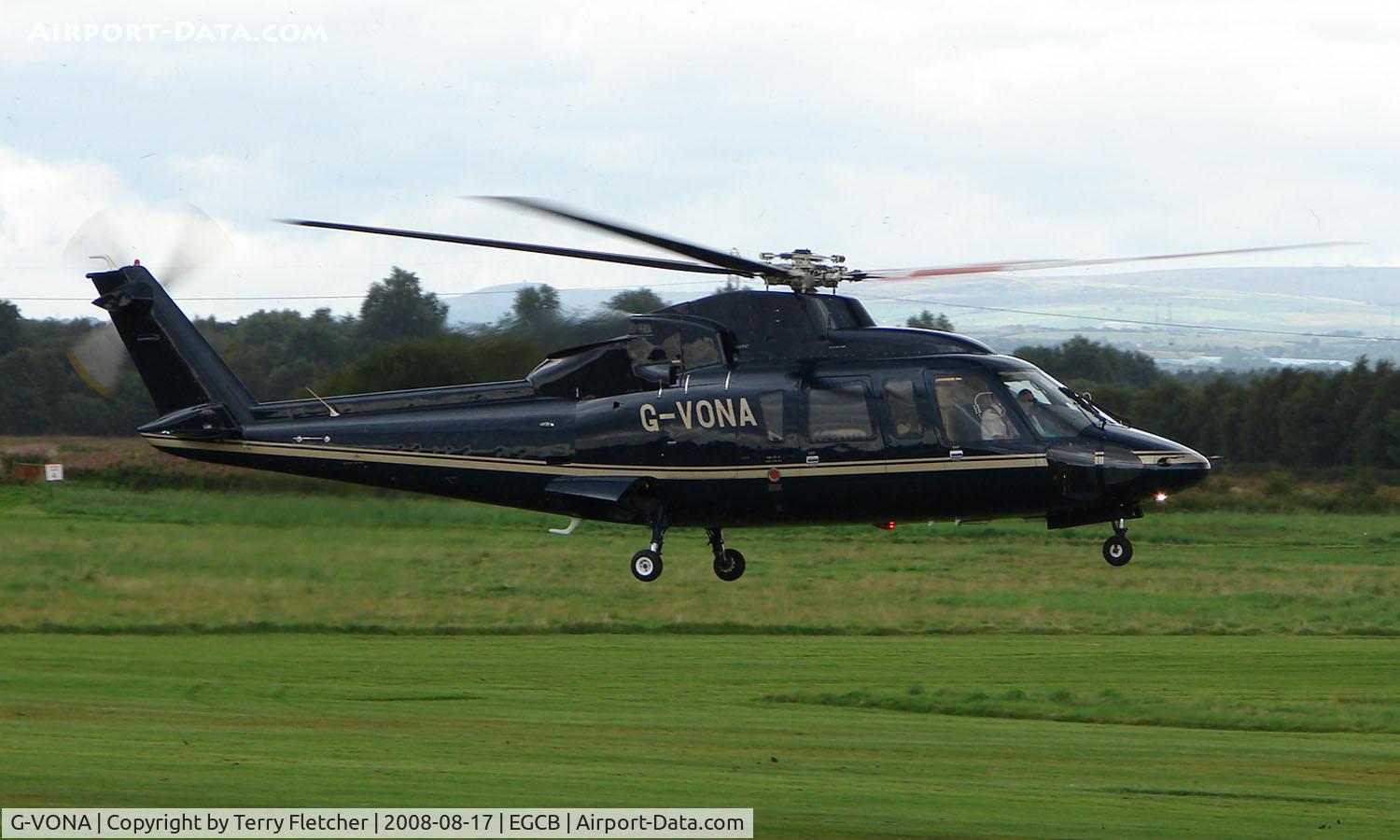 G-VONA, 1980 Sikorsky S-76A C/N 760086, Sikorsky S-76 A at Manchester Barton