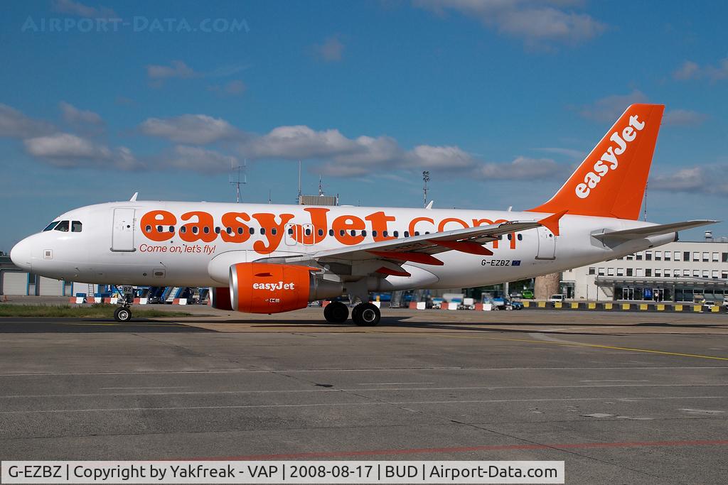 G-EZBZ, 2007 Airbus A319-111 C/N 3184, Easyjet Airbus 319