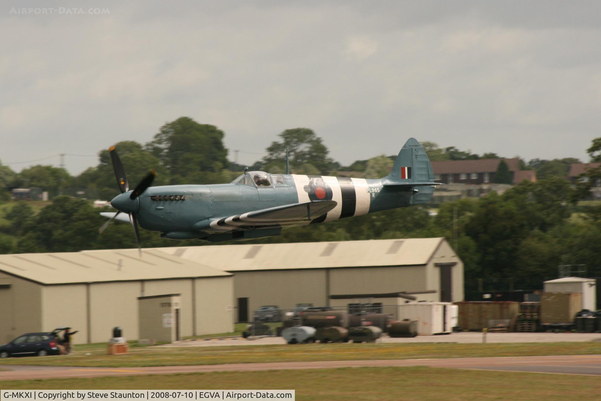 G-MKXI, 1944 Supermarine 365 Spitfire PR.XI C/N 6S/504719, Taken at the Royal International Air Tattoo 2008 during arrivals and departures (show days cancelled due to bad weather)