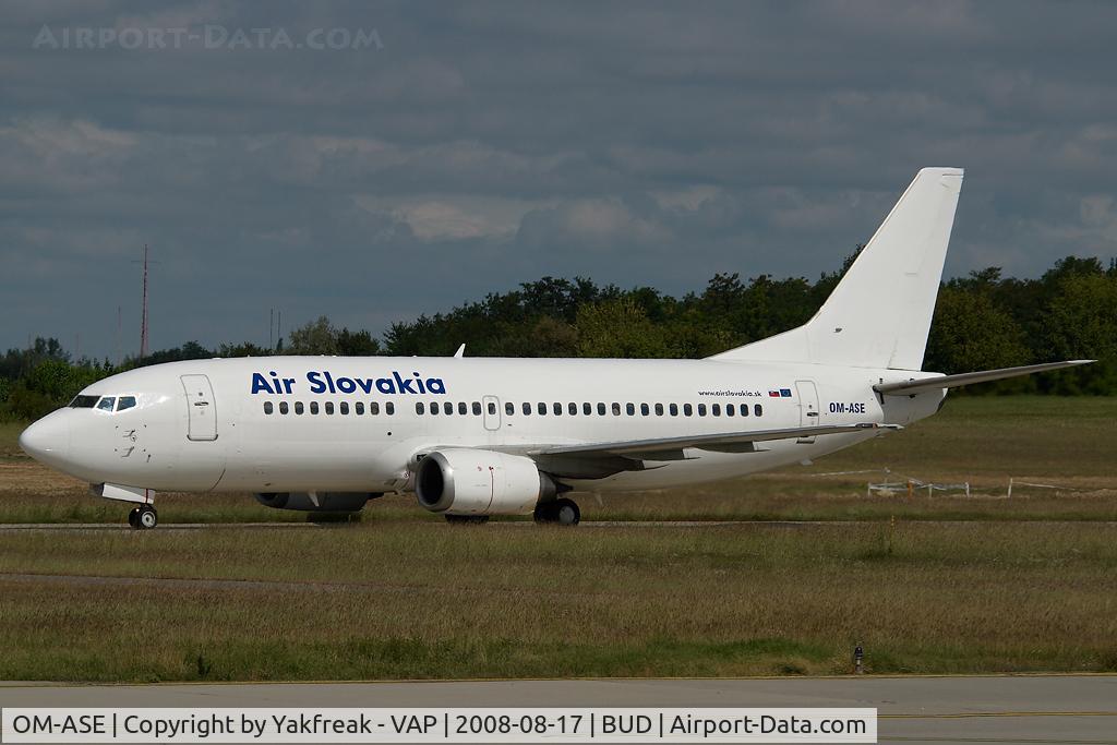 OM-ASE, 1987 Boeing 737-306 C/N 23545, Air Slovakia Boeing 737-300