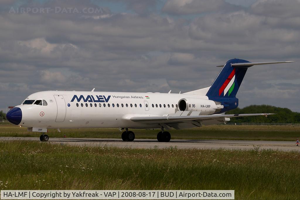 HA-LMF, 1996 Fokker 70 (F-28-0070) C/N 11571, Malev Fokker 70