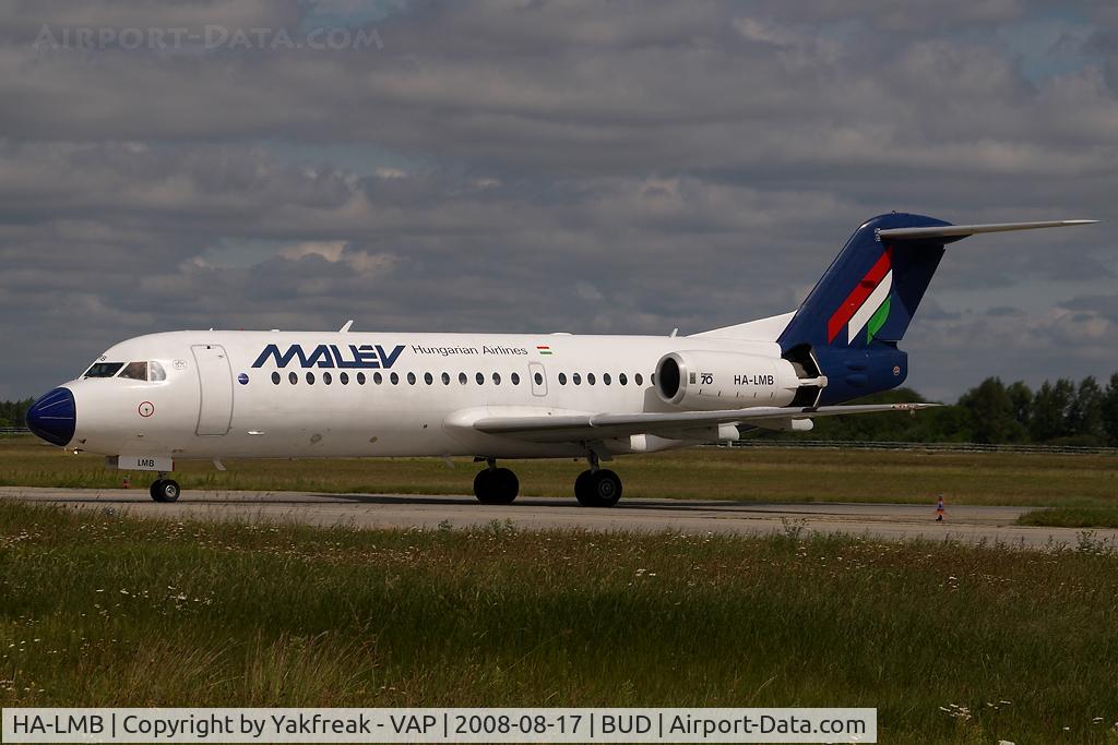 HA-LMB, 1996 Fokker 70 (F-28-0070) C/N 11565, Malev Fokker 70