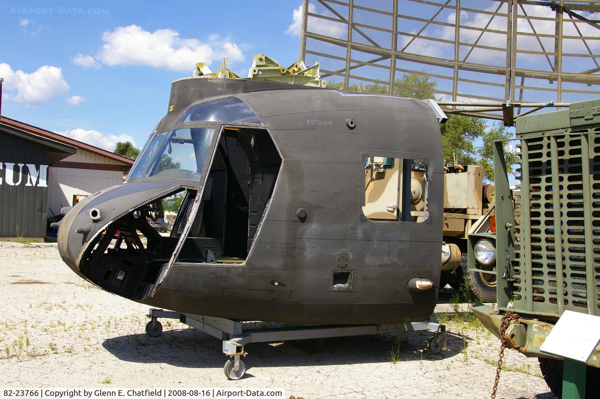 82-23766, 1982 Boeing Vertol CH-47D Chinook C/N M.3017, At the Russell Military Museum, Russell, IL