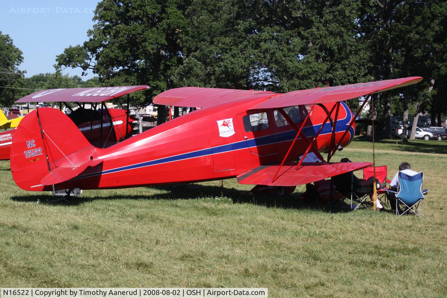 N16522, 1939 Waco YKS-6 C/N 4513, EAA AirVenture 2008