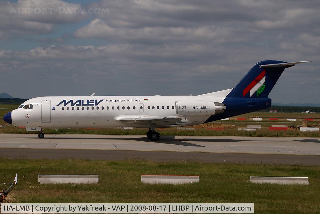 HA-LMB, 1996 Fokker 70 (F-28-0070) C/N 11565, Malev Fokker 70
