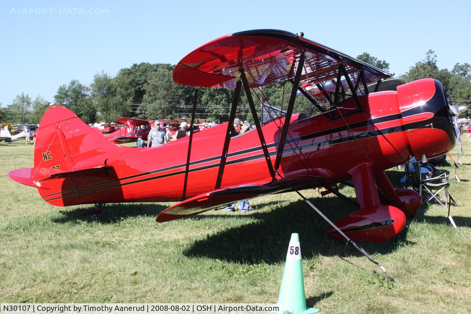 N30107, 1940 Waco UPF-7 C/N 5504, EAA AirVenture 2008