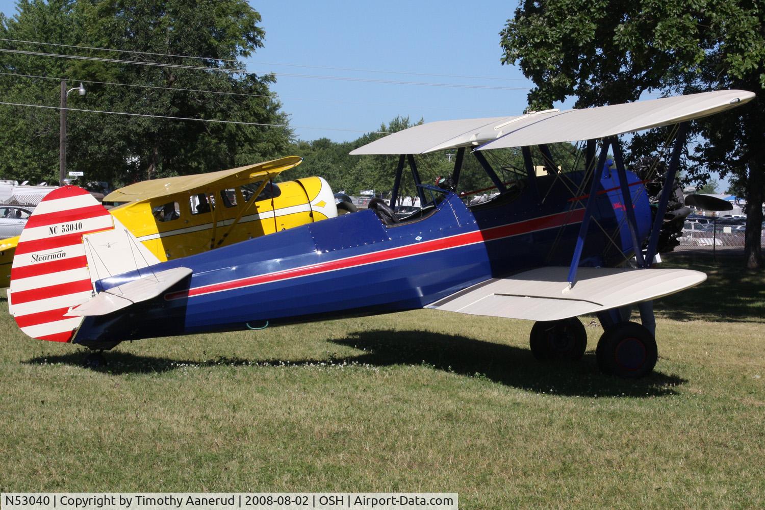 N53040, 1941 Boeing A75N1(PT17) C/N 75-799, EAA AirVenture 2008