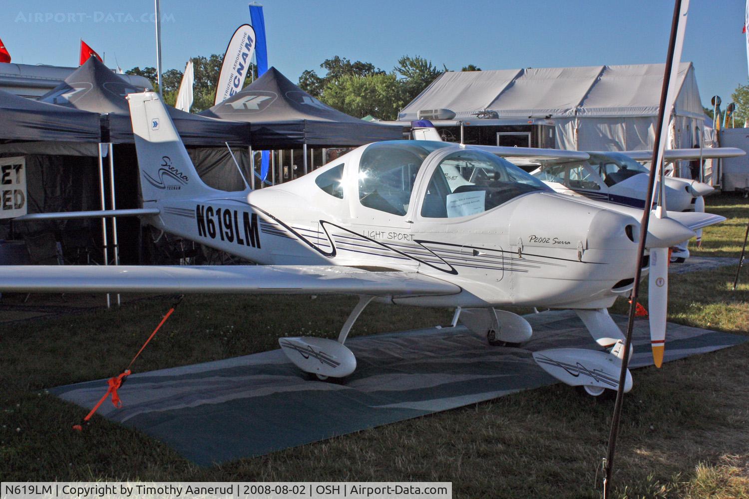 N619LM, 2008 Tecnam P-2002 Sierra C/N 322, EAA AirVenture 2008, COSTRUZIONI AERONAUTICHE TECNA, P2002 SIERRA