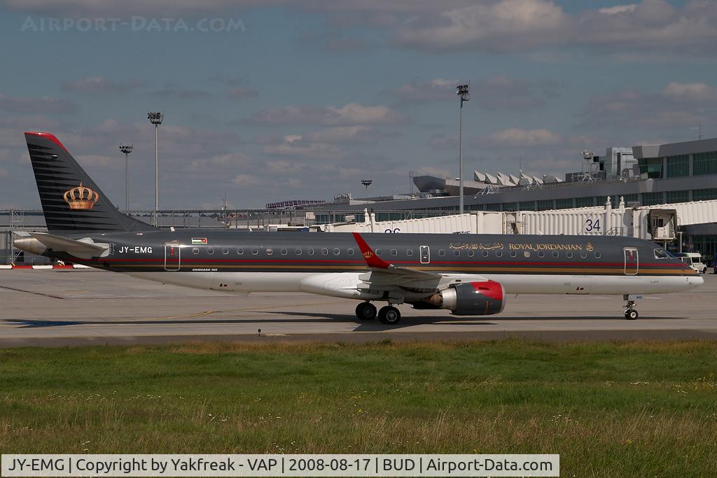JY-EMG, 2007 Embraer 195LR (ERJ-190-200LR) C/N 19000088, Royal Jordanian Embraer 195