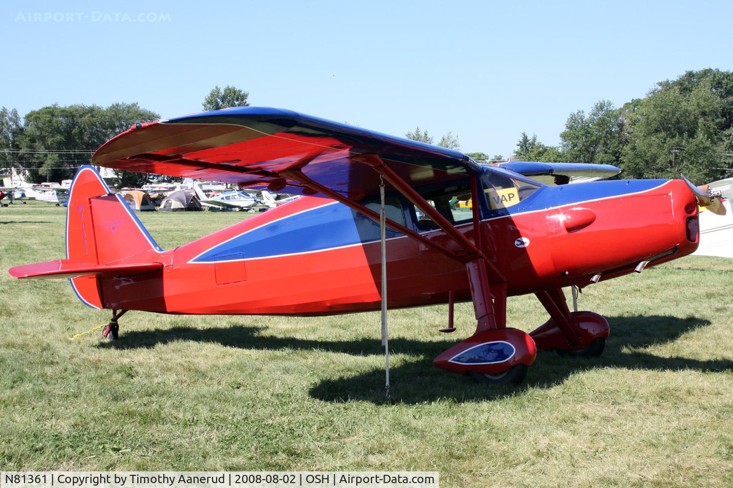 N81361, 1946 Fairchild 24R-46 C/N R46261, EAA AirVenture 2008