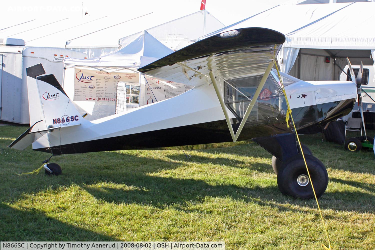N866SC, 2007 Just Aircraft Highlander C/N JAESC0142, EAA AirVenture 2008