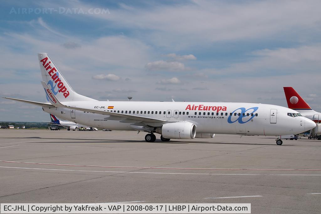 EC-JHL, 2005 Boeing 737-85P C/N 33976, Air Europa Boeing 737-800